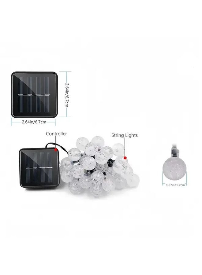 Blue Solar Outdoor LED Water Drop Lights 100 Lights For Yard Garden Pathway Decor - Image 5